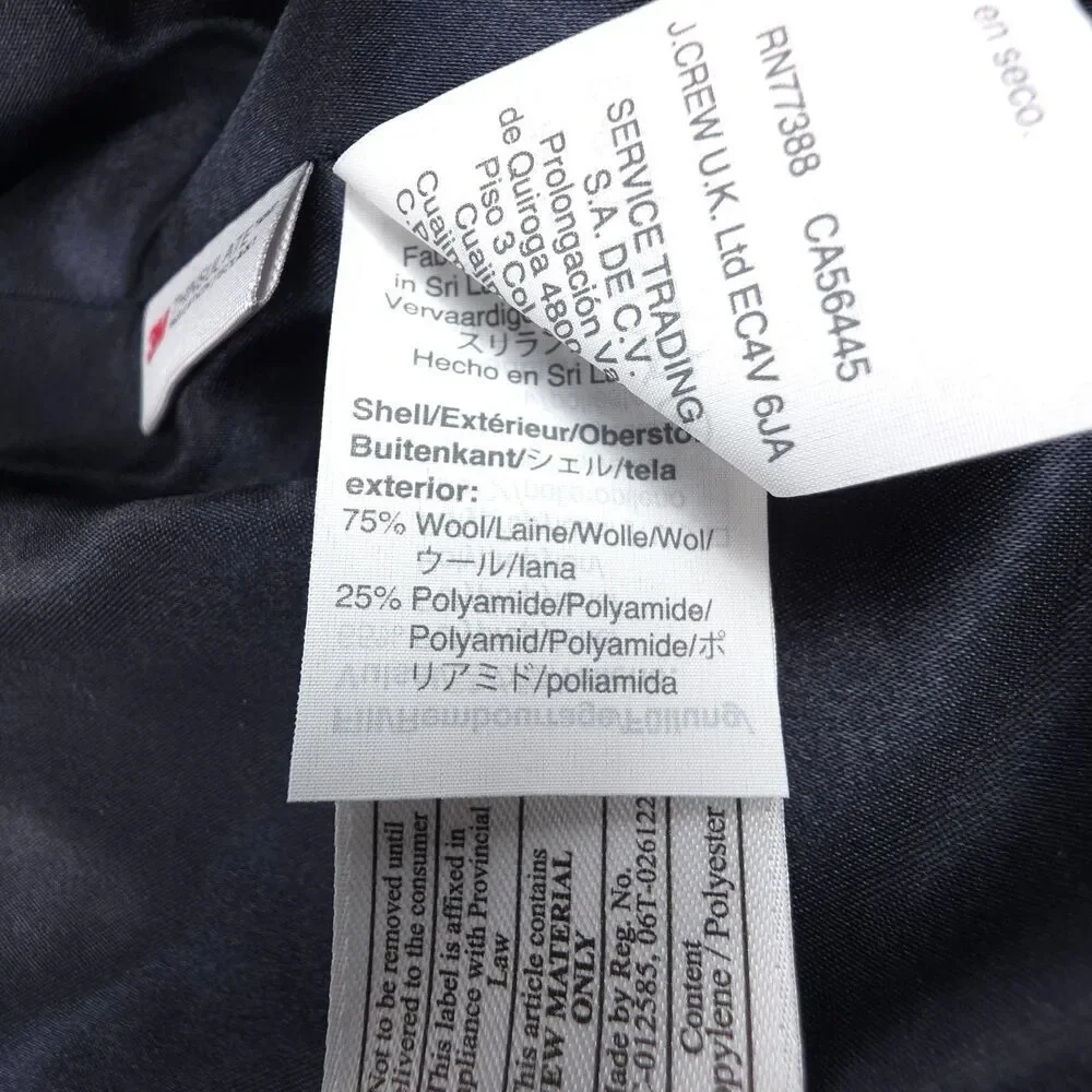 NEW J Crew Classic lady day coat Italian double-cloth wool Thinsulate Old Money - Picture 13 of 15